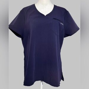 Jaanuu Navy Blue Scrub Top XL